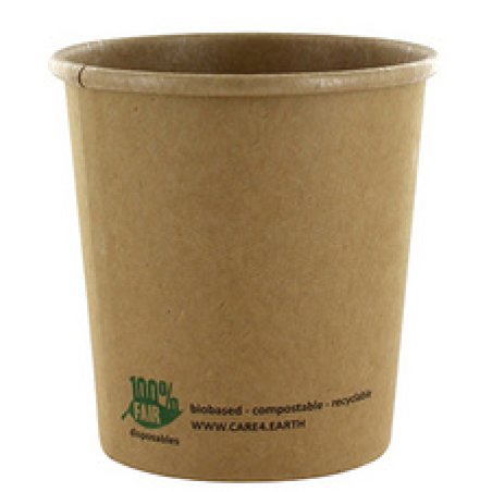 PAPSTAR Gobelet à soupe "pure", rond, 180 ml, brun