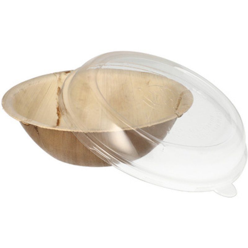 STARPAK Bol en feuille de palmier avec couvercle, 800 ml