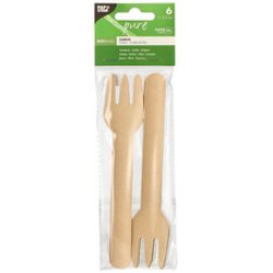 PAPSTAR Fourchette en papier "Pure", naturel