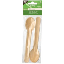 PAPSTAR Cuillère en papier "Pure", naturel