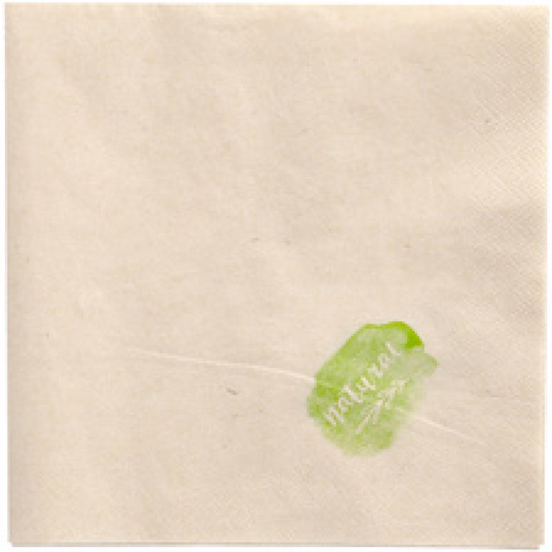 PAPSTAR Serviette de table, 300 x 300 mm, naturel