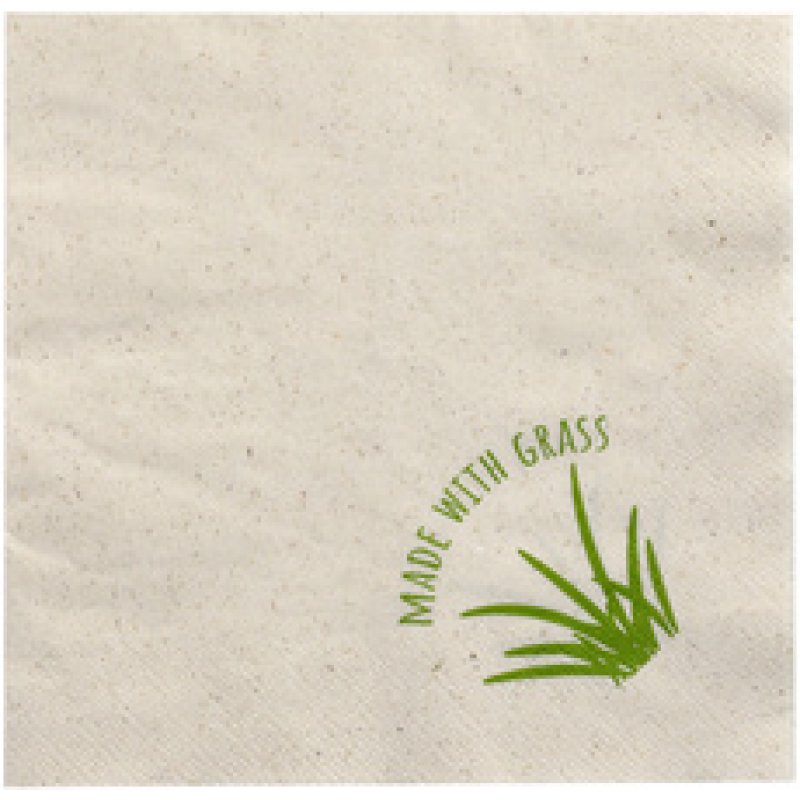 PAPSTAR Serviette de table, 300 x 300 mm, naturel