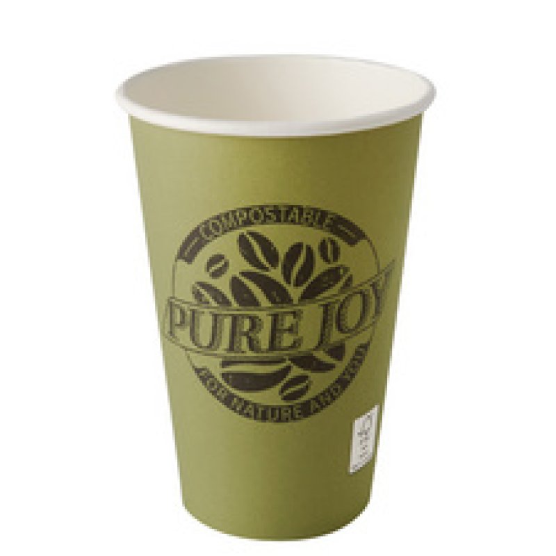 PAPSTAR Gobelet en carton "pure", 0,5 l, nature