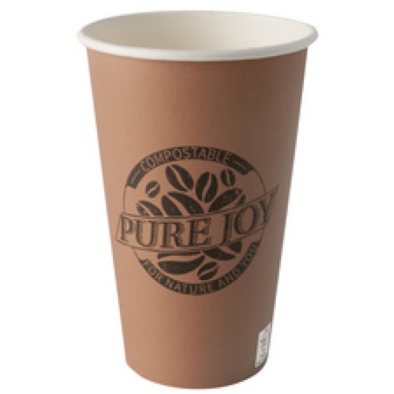 PAPSTAR Gobelet en carton "pure", 0,5 l, nature