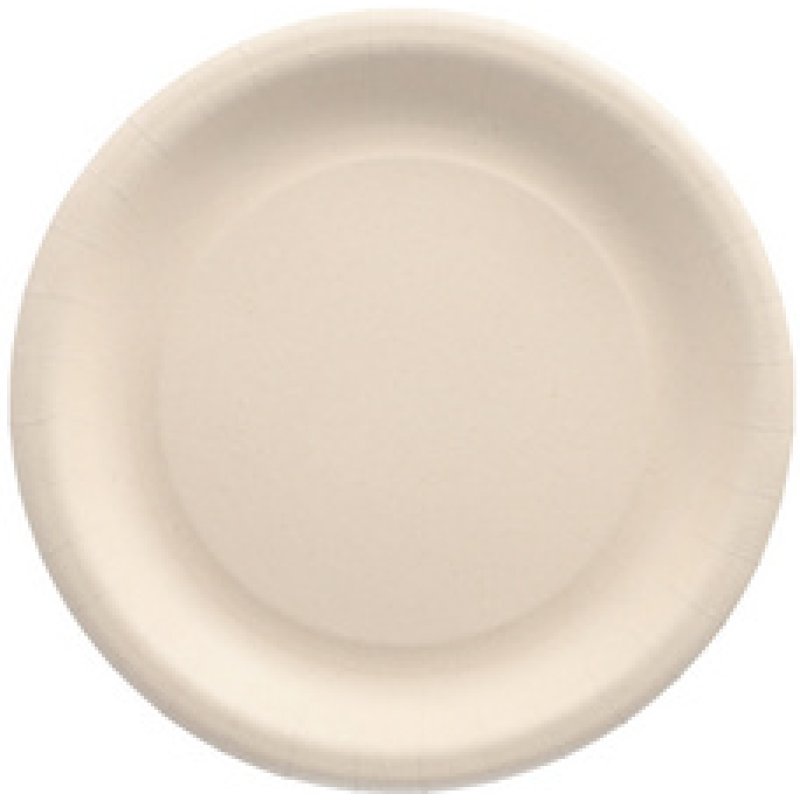 PAPSTAR Assiette en résidus agricoles "pure", rond, naturel