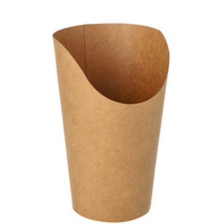 PAPSTAR Pot à wrap, rond, 590 ml, brun
