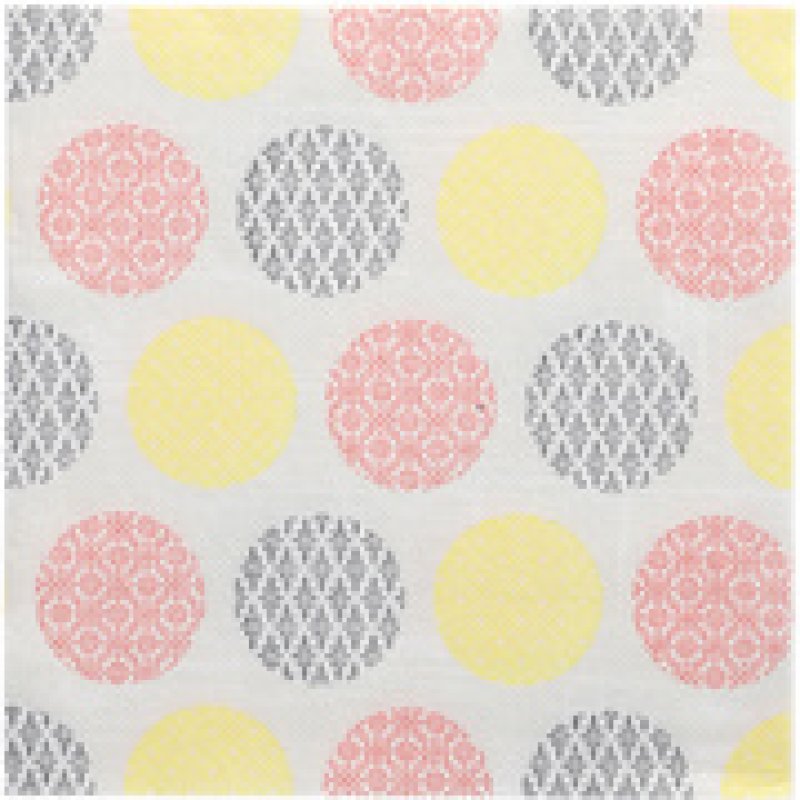 PAPSTAR Serviette à motif "ROYAL Collection Rococo", jaune/