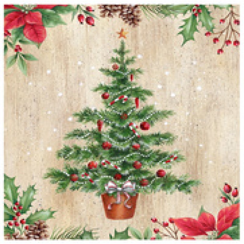 PAPSTAR Serviette à motif de Noël "Winter Potpourri"