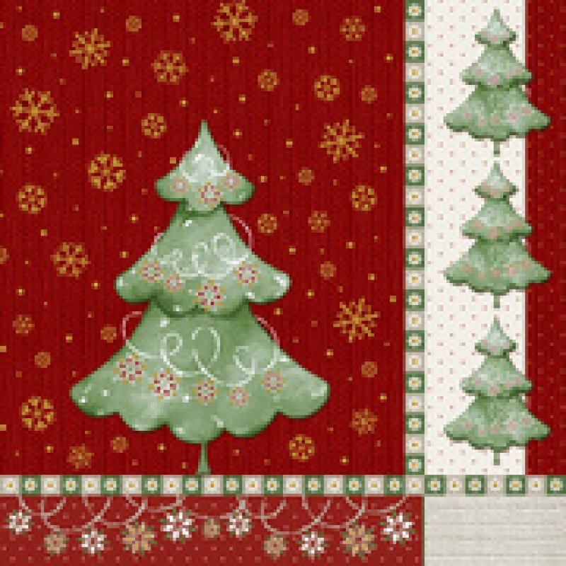 PAPSTAR Serviette à motif de Noël "Winter Harmony"