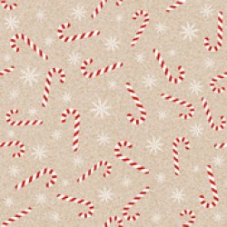 PAPSTAR Serviette à motif de Noël "Candy Canes"