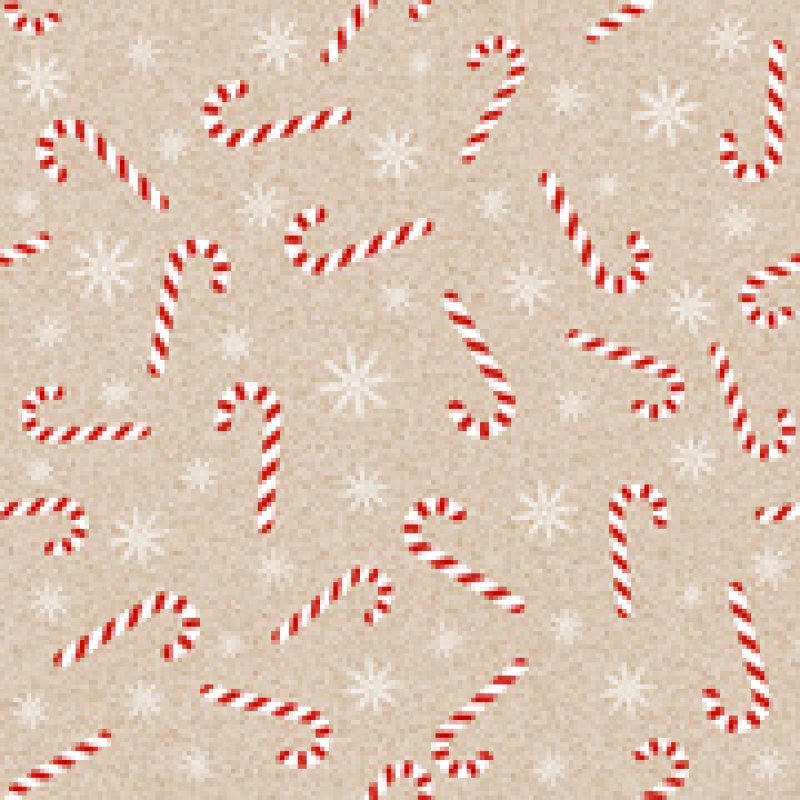 PAPSTAR Serviette à motif de Noël "Candy Canes"