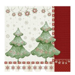 PAPSTAR Serviette à motif de Noël "Winter Harmony"