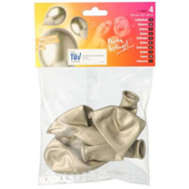 PAPSTAR Luftballons "Shiny Prosecco", groß, champagner