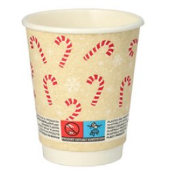 PAPSTAR Gobelet en carton "Candy Canes", 0,2 l