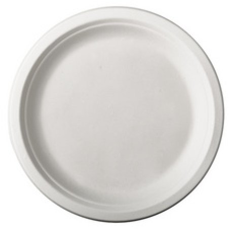 PAPSTAR Assiette en canne à sucre "pure", rond, 230 mm