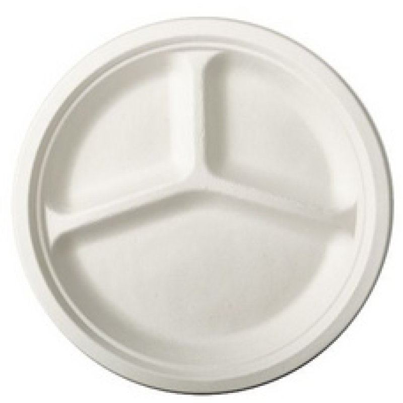 PAPSTAR Assiette an canne à sucre "pure", rond, 260 mm