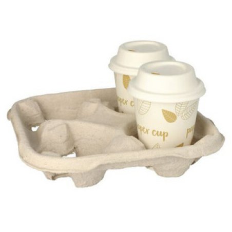 PAPSTAR Porte gobelets "To Go", en carton, pour 4 gobelets