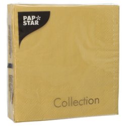PAPSTAR Serviette de Noël, 330 x 330 mm, argent