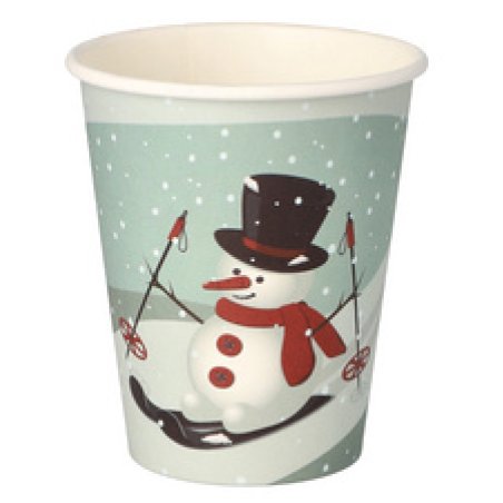 STARPAK Gobelet en carton "Snowman", 0,2 l