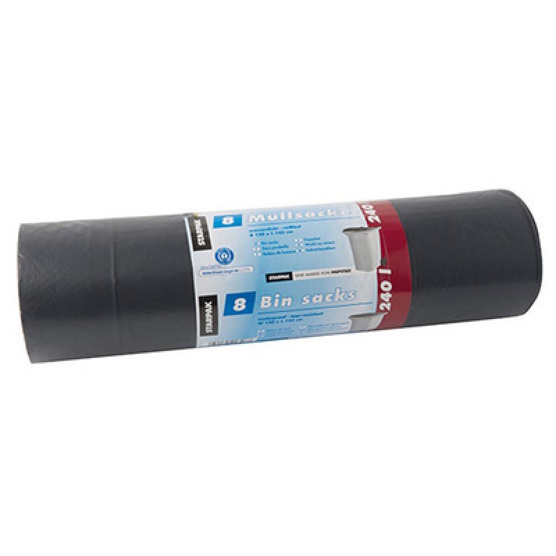 STARPAK Sac poubelle LDPE, 240 litres, noir