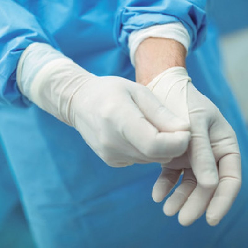 HYGOSTAR Gants en latex "GRIP", M, blanc