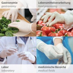 HYGONORM Gants en latex "GRIP LIGHT", M, blanc