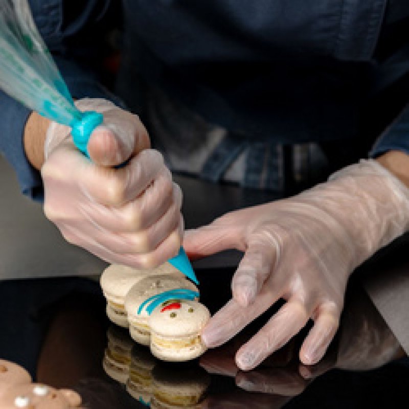 HYGOSTAR Gant en vinyle "IDEAL", L, blanc