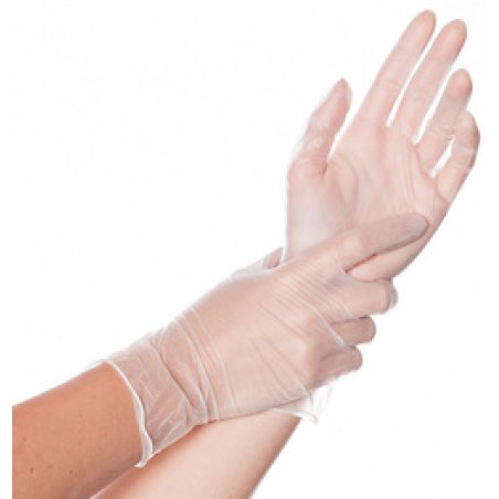 HYGOSTAR Gant en vinyle "IDEAL", M, blanc