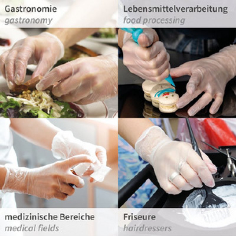 HYGONORM Gant en vinyle "IDEAL LIGHT", XL, blanc