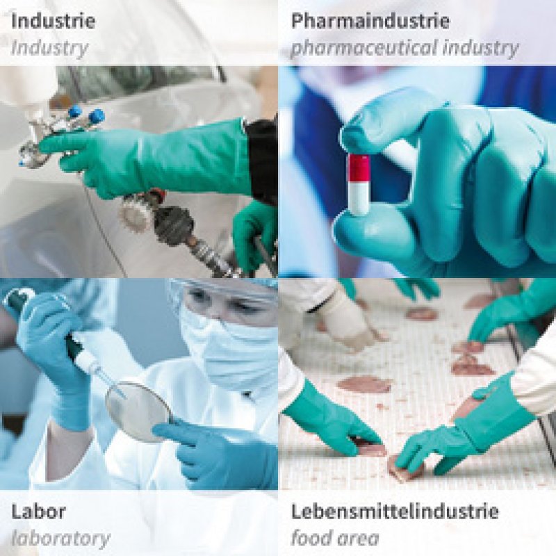 HYGOSTAR Gant universel en nitrile "PROFESSIONAL", L, vert