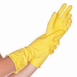 HYGOSTAR Gant universel en latex Bettina, M, jaune