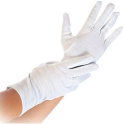 HYGOSTAR Gant en coton Blanc, XL, 1 paire, blanc