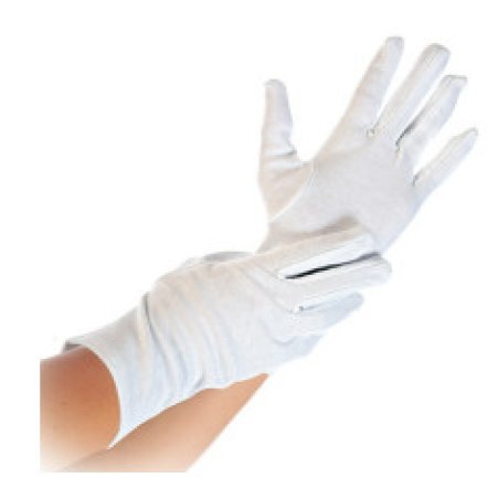 HYGOSTAR Gant en coton Blanc, S, 1 paire, blanc