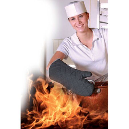 HYGOSTAR Gant de protection thermique "FLAMESTAR", noir