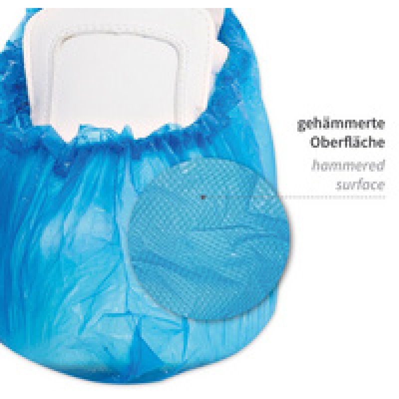 HYGOSTAR Surchaussure en CPE, longueur: 410 mm, bleu