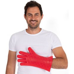 HYGOSTAR Gant en silicone "HEATBLOCKER", rouge