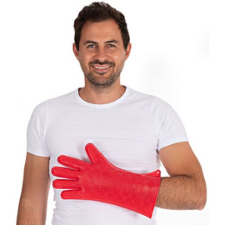 HYGOSTAR Gant en silicone "HEATBLOCKER", rouge