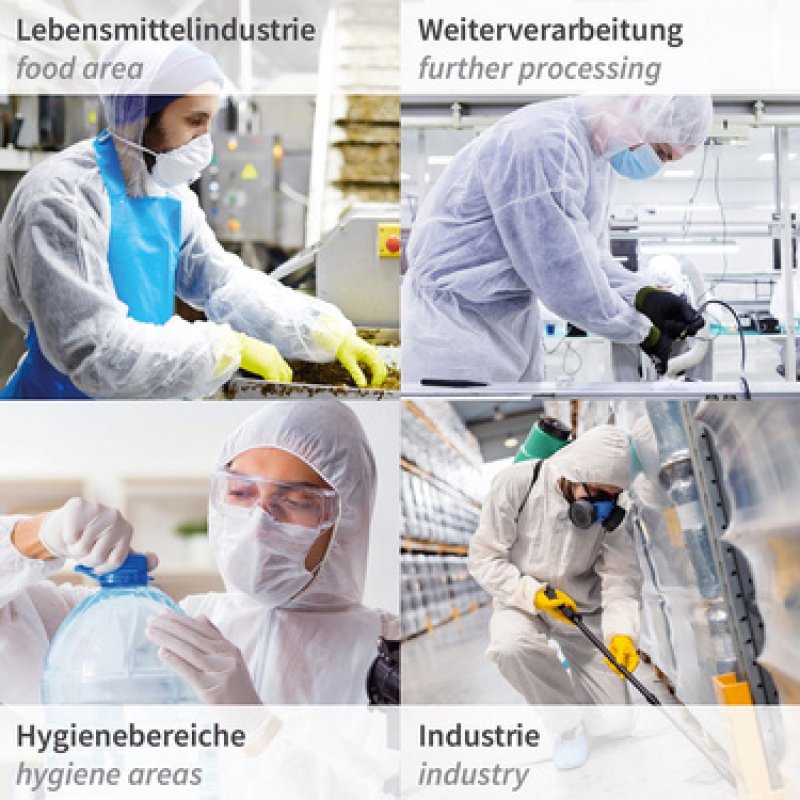 HYGONORM Combinaison en PP LIGHT avec capuche, blanc