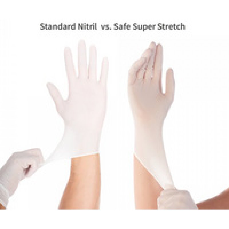 HYGOSTAR Gant en nitrile SAFE SUPER STRETCH, XL, bleu