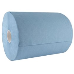 HYGOCLEAN Rouleau papier nettoyant, 380 x 350 mm, bleu