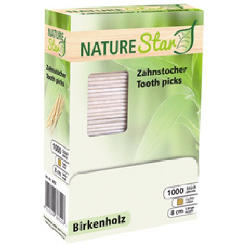 NATURE Star Cure-dent, en bois, en vrac