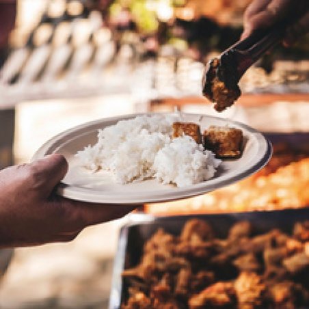 NATURE Star Assiette en canne à sucre, rond, 260 mm, blanc