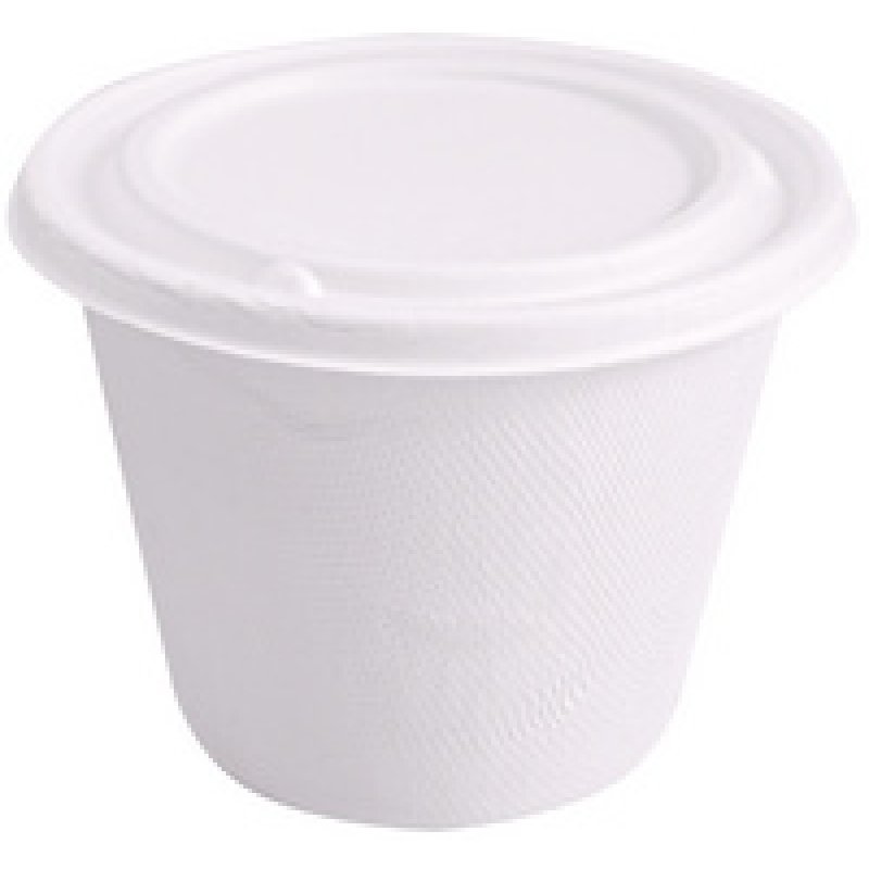 NATURE Star Gobelet en canne à sucre, rond, 425 ml, blanc