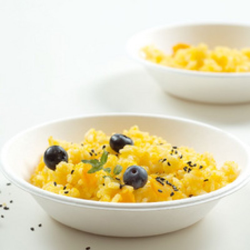 NATURE Star Coupelle en canne à sucre, rond, 850 ml, blanc