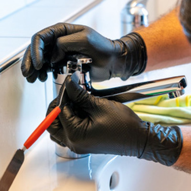 HYGOSTAR Gant en nitrile "POWER GRIP", M, noir