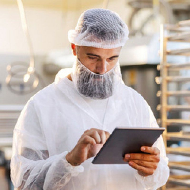 HYGOSTAR Couvre-barbe en PP non tissé, taille unique, blanc