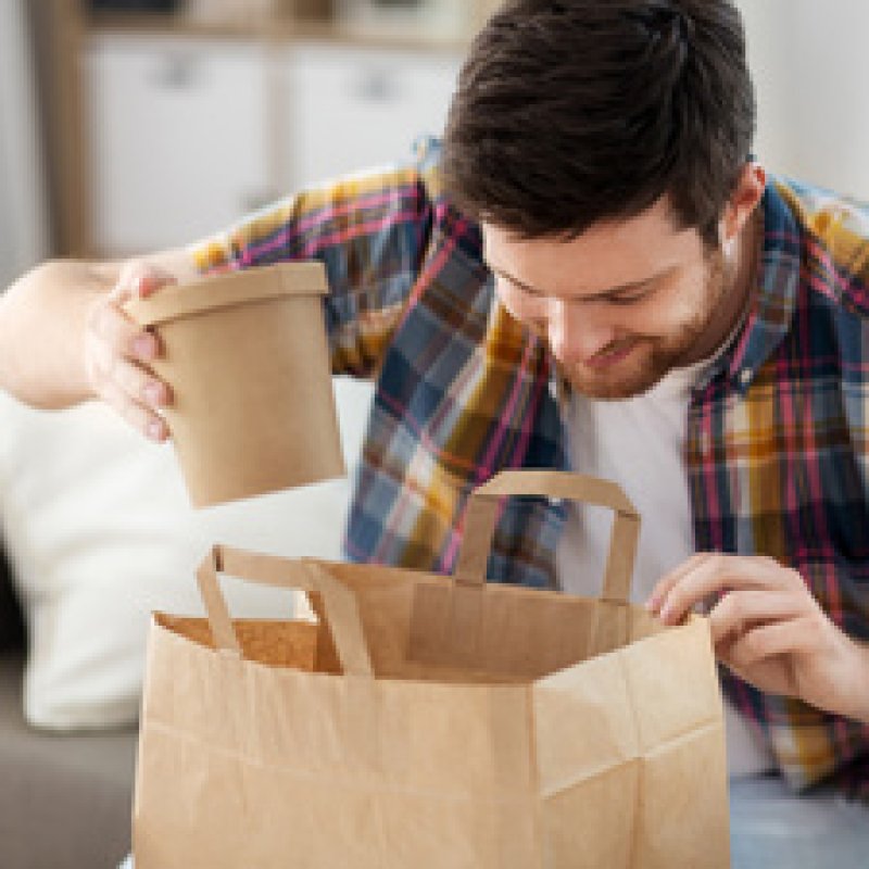 NATURE Star Sac en papier, 220 x 110 x 280 mm, brun