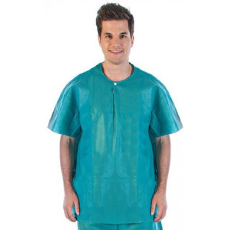 HYGOSTAR Tunique en SMS, manches courtes, S, vert