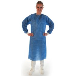 HYGOSTAR Blouse chirurgicale SMS, bleu, L