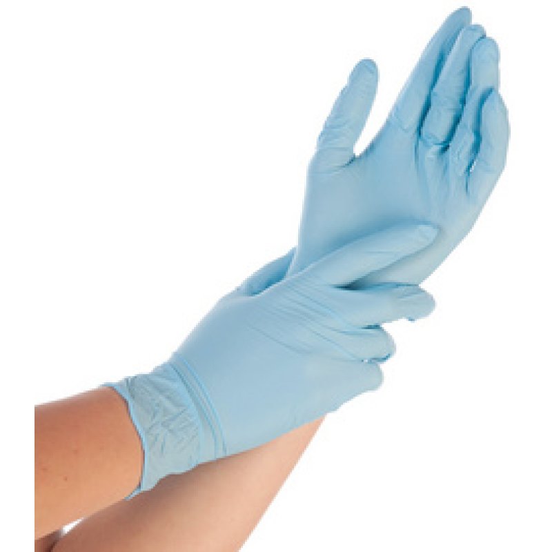 HYGOSTAR Gant nitrile EXTRA SAFE, M, sans poudre, bleu